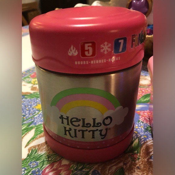 Sanrio Hello Kitty Zac Pink Ice Pack Lunch Box Sandwich Container & Thermos 2 Pc - Picture 3 of 10